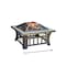 Living Accents 30 in SQUARE SLATE FIRE PIT SRFP21627 - alternate 1